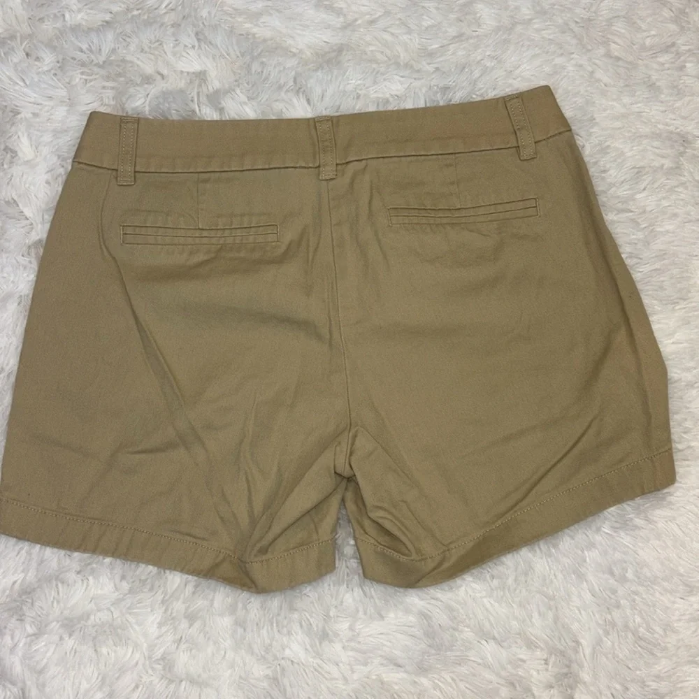 J Crew Cotton Khaki Shorts Size 4